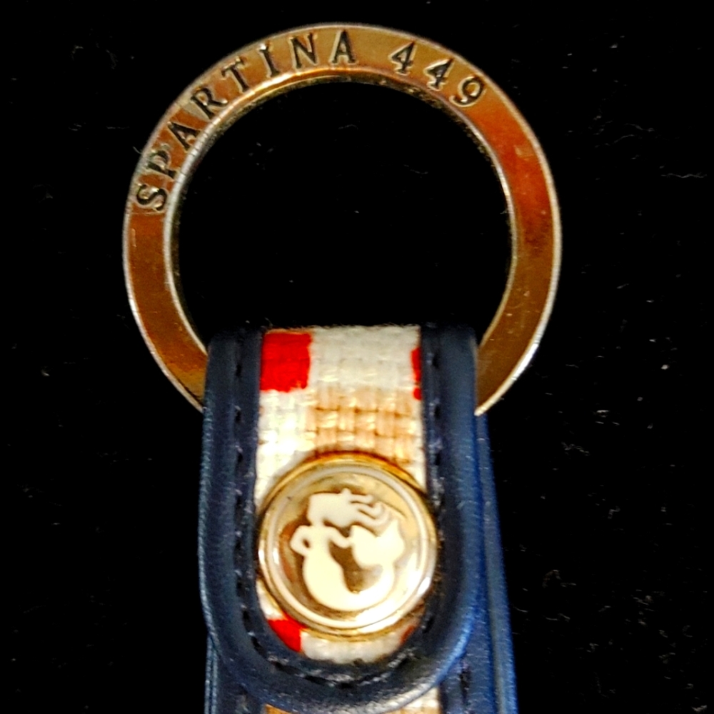 Spartina 449 Nautical Pattern Key Ring - Picture 3 of 3
